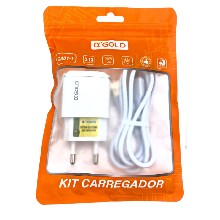 Carregador Gold ca01-7 tipo C 3.1A 15w